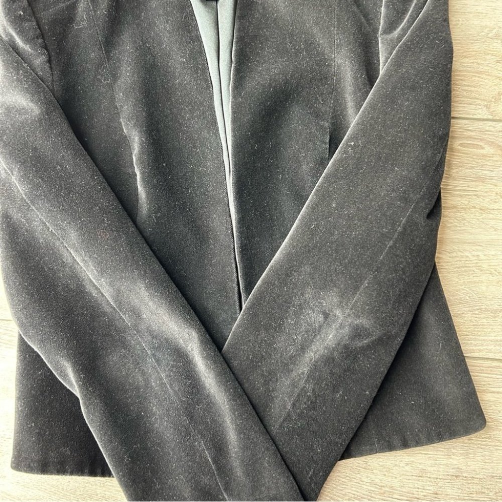 Club  Monaco Stand Collar Velvet Blazer - Picture 9 of 15